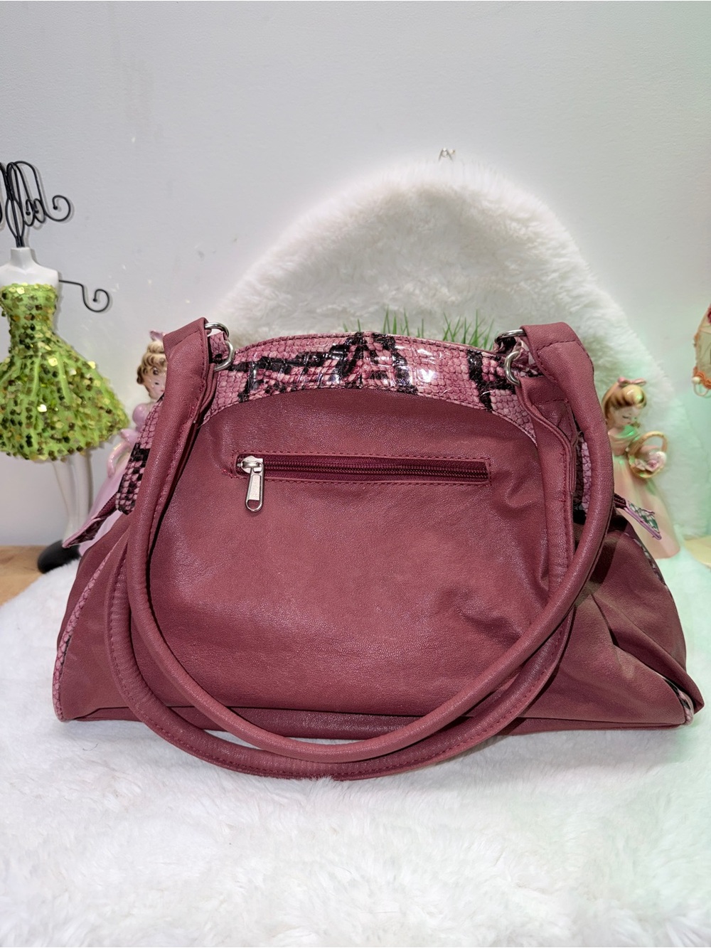 Purse Pink Snakeskin Look 👛 - Picture 4 of 6